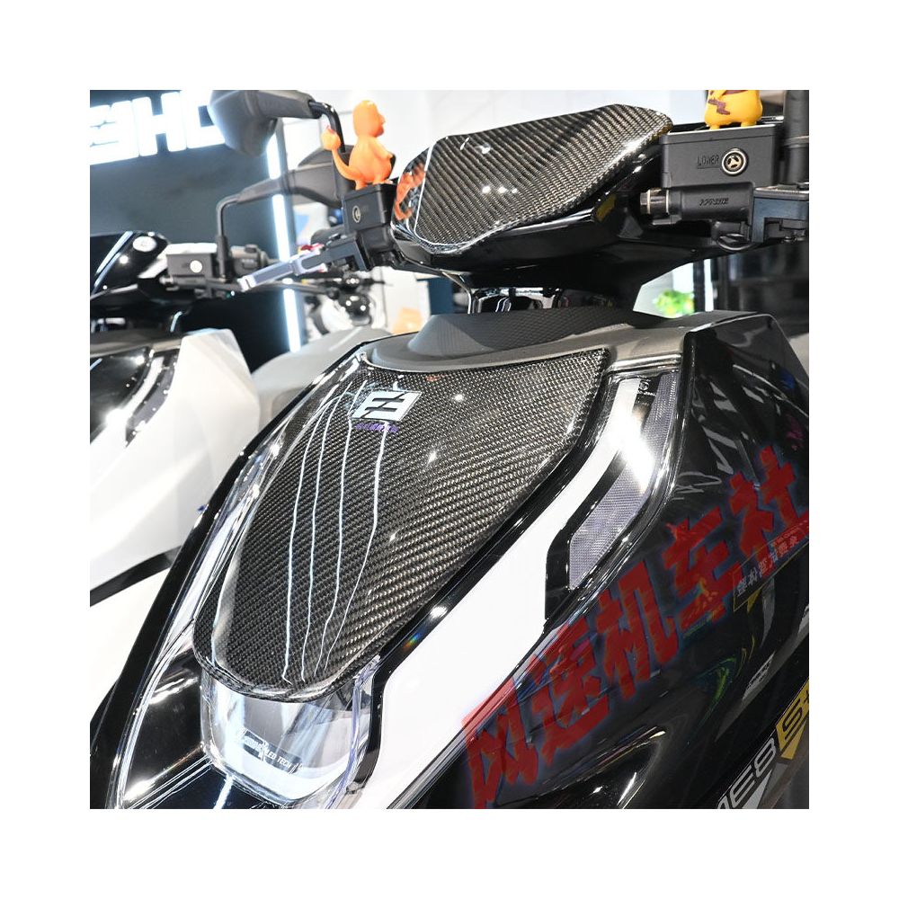 CFMoto AE8 Carbon Fiber Decorative Panel Instrument Sun Visor Genuine Carbon Non Water Transfer Printing Kevlar Fiber image 1